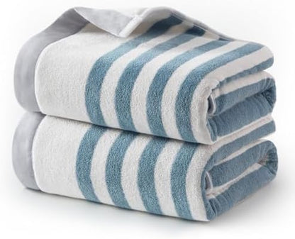 ecolook Microfiber Bath Towel Set of 2, Blue