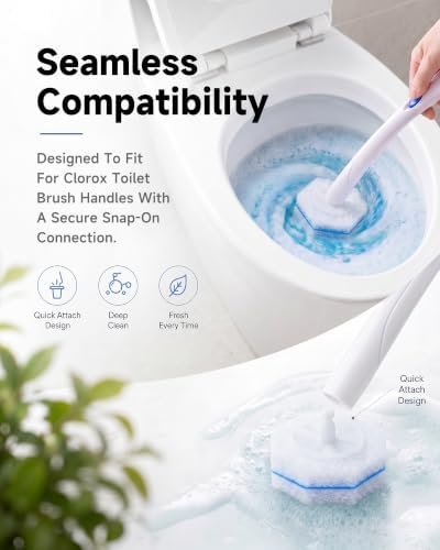 100 Count Toilet Wand Refills Compatible with Clorox Toilet Wand