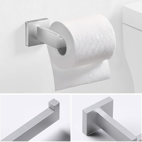 JOPOFI 5 Piece Towel Bar Set - 15.7 Inch Bath Towel Holder - Brushed Nickel