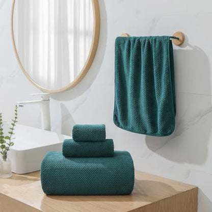 YTYC 39x78 Bath Sheets,Towels for Bathroom,Teal,2-Pieces