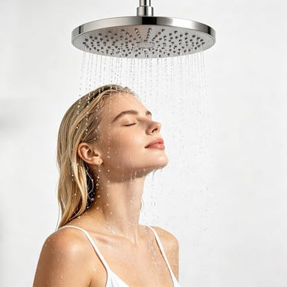 Straight Shower Arm with Flange, 6 Inch, Chrome