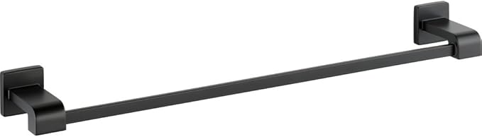 Delta 77524-BL Ara 24-in Wall Mount Towel Bar Bath Hardware Accessory in Matte Black