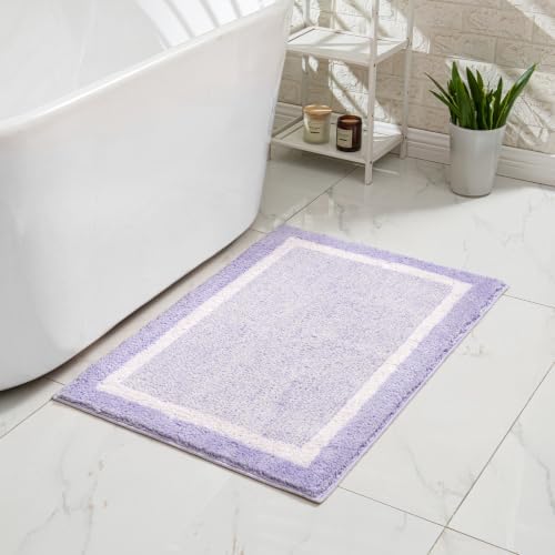 CozeCube Lavender Bath Mat 36"x24" Non Slip Washable Rug