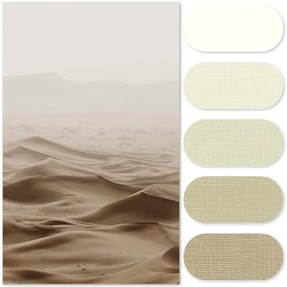 jinchan Ombre Wood Taupe Shower Curtain for Bathroom 48x72 Inch 8 Hooks