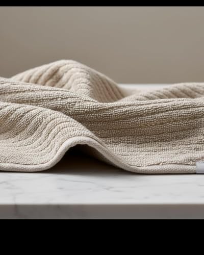 BIOLINEN Dove 6 Piece Towel Set, 2 Bath Towels 2 Hand Towels 2 Washcloths, 100% Cotton Soft Absorbent Towel Sets for Bathroom Home Gym Spa Travel