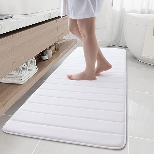 Buganda Memory Foam Bath Mat 70 x 24, Ultra Soft Absorbent Bathroom Rugs