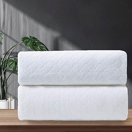 Ycosy 2 Pack Hand Towels Set 16"x31",White Towel Set for Bathroom,Quick Dry Thick and Highly Absorbent Hand Towel,Ultra Soft Microfibers Premium Towel Set for Bathroom Hotel,Spa,Gym