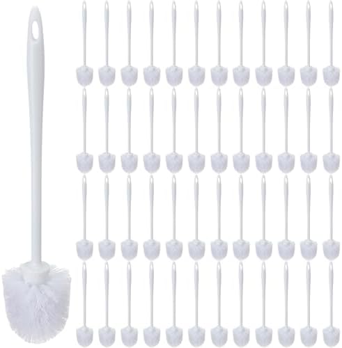 Tioncy 50 Pcs 14.2 Inch Toilet Brushes for Bathroom Bowl Scrubber