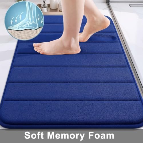 Buganda Memory Foam Bath Mat 35 x 24, Ultra Soft Absorbent Bathroom Rugs