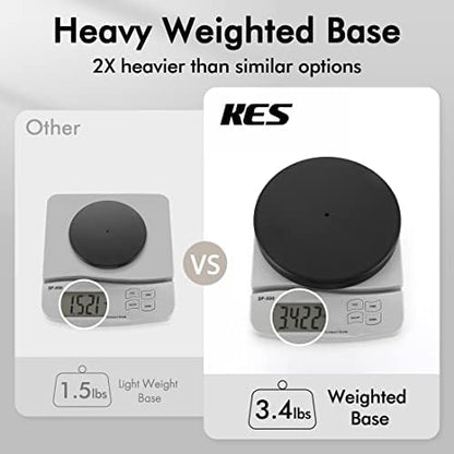 KES Bathroom Toilet Paper Holder Stand Modern Tissue Roll Holder SUS304 Stainless Steel Rustproof Freestanding 20.2" H, Matte Black BPH283S1-BK