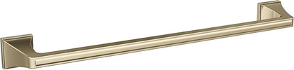 Amerock BH36023BBZ | Golden Champagne Towel Bar | 18 in (457 mm) Towel Rack | Mulholland | Bathroom Towel Holder | Bathroom Hardware | Bath Accessories