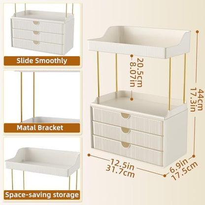 StorBin Arcylic 5-Tier Makeup & Skincare Organizer for Vanity, Bath