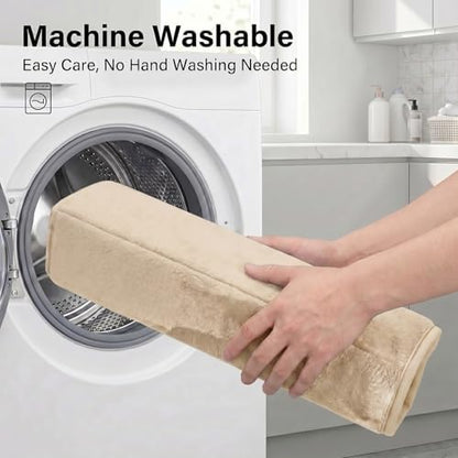 2 Piece Memory Foam Bath Mat Set, Extra Soft Absorbent Bathroom Rugs with U-Shaped Toilet Rug, Non-Slip Backing, Machine Washable, 24x16 + 20x20 U-Shaped, Camel
