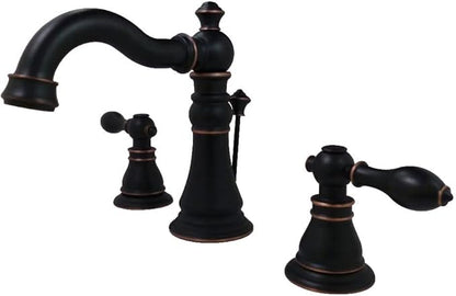 Kingston Brass FSC1976ACL American Classic Widespread Lavatory Faucet, 5-5/16" Spout Reach, Naples Bronze
