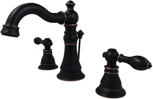 Kingston Brass FSC1976ACL American Classic Widespread Lavatory Faucet, 5-5/16" Spout Reach, Naples Bronze