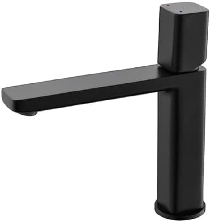 Basin Faucet Bathroom Sink Mixer Tap Brush Gold Chrome Black Red Fashion Water Copper-Black(Black)