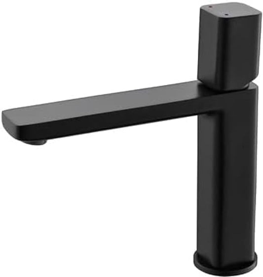 Basin Faucet Bathroom Sink Mixer Tap Brush Gold Chrome Black Red Fashion Water Copper-Black(Black)