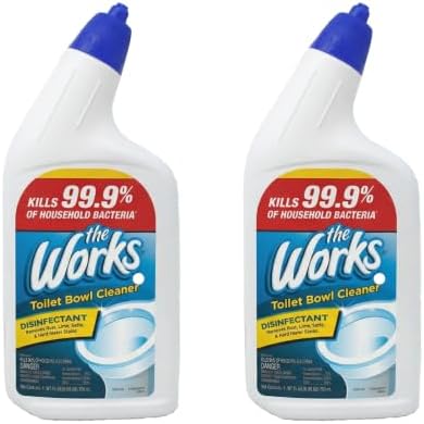 The Works Toilet Bowl Cleaner (2) bottles 24oz each