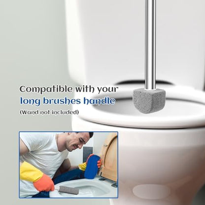 Pumice Stone Toilet Bowl Cleaner – 10 Refills for Hard Water & Rust Stains