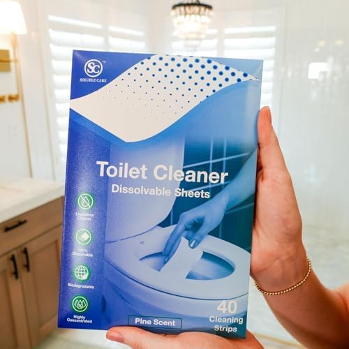 Dissolvable Toilet Bowl Cleaner Sheets: Pine Scent, 40 Sheets