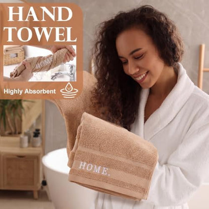 Hahafelt Decorative Bathroom Towel Set, Beige