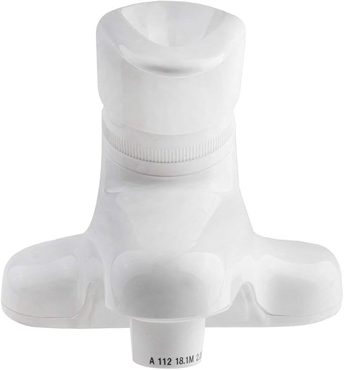 Dura Faucet DF-PL100-WT RV Single Lever Bathroom Faucet (White ABS Plastic)