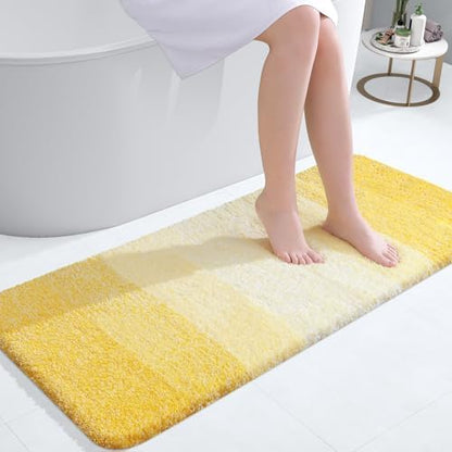OLANLY Bathroom Runner Rug 47x20, Extra Soft Absorbent Microfiber Bath Rugs
