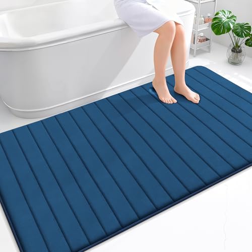OLANLY Memory Foam Large Bath Mat 70x46, Super Soft Absorbent Bathroom Rugs