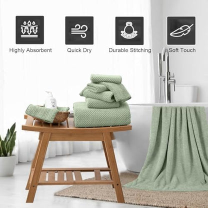 Microfiber Towel 35x70 Inches - Ultra Soft & Quick Dry, Lightweight Bath Towel for Gym, Travel, Spa, Beach, Yoga | Hotel Grade
