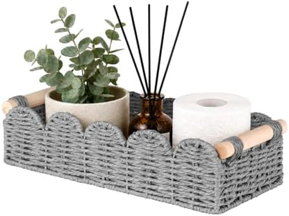 Toilet Paper Storage Basket for Toilet Tank, Bathroom Organizer