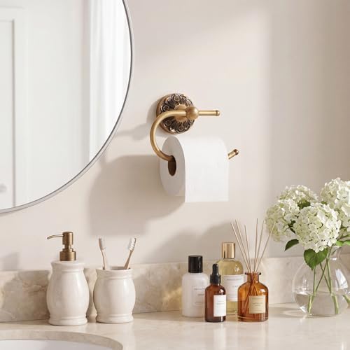 2 Pcs Antique Toilet Paper Holder Hand Towel Ring, Style 3