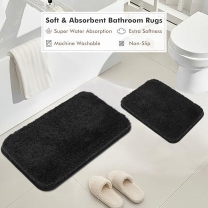 Bathroom Accessories Set - 20PCS Glass Bathroom Set with Shower Curtain and Rugs, Soap Dispenser, Soap Dish, Cup, Qtip Jar, Toothbrush Holder, Stylish & Functional Bath Decor for Home, Apartment