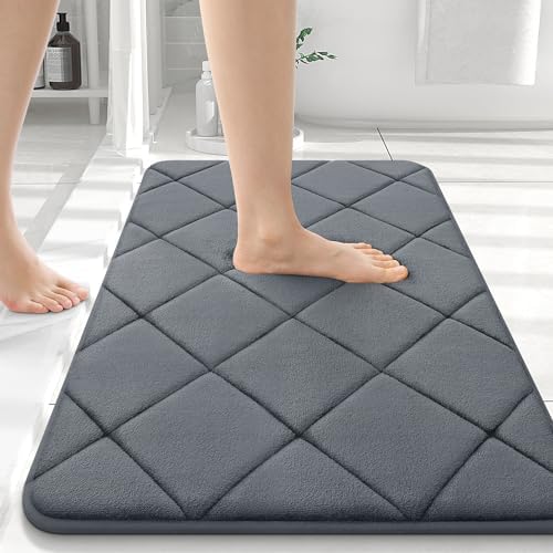 OLANLY Memory Foam Bath Mat 36x24, Ultra Soft and Absorbent Bathroom Rugs