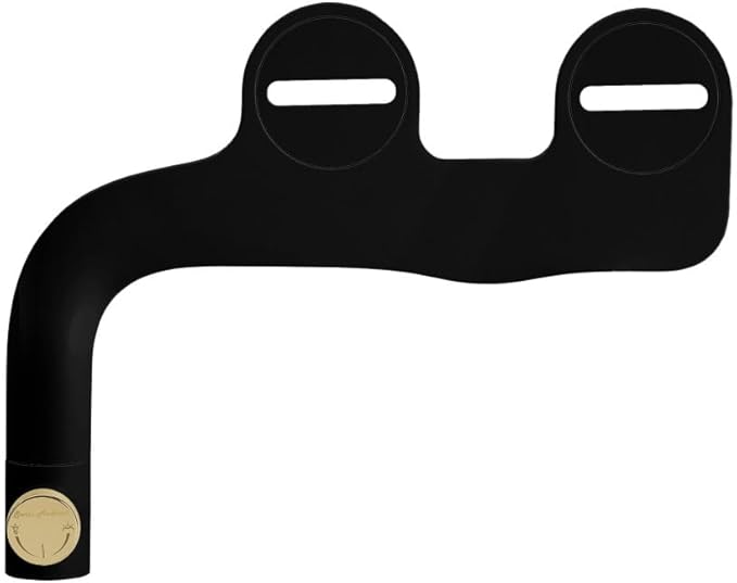 Swiss Madison Aqua Non-Electric Bidet Toilet Attachment in Matte Black with Polished Gold Hardware