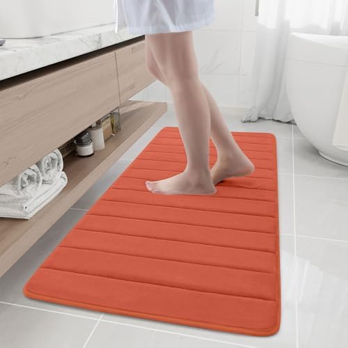 Buganda Memory Foam Bath Mat 55 x 24, Ultra Soft Absorbent Bathroom Rugs