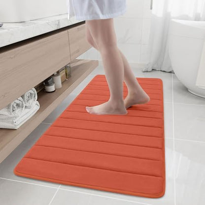 Buganda Memory Foam Bath Mat 55 x 24, Ultra Soft Absorbent Bathroom Rugs