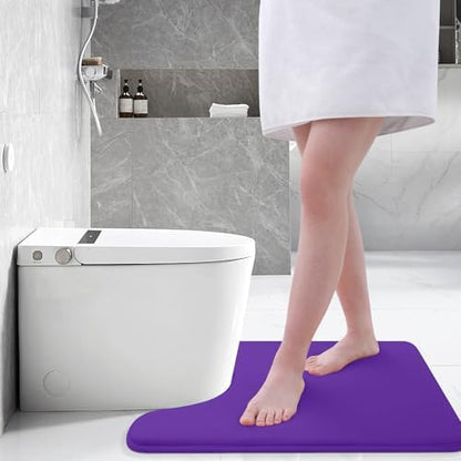Smiry Memory Foam Toilet Rugs 24x20, Extra Soft Absorbent Bathroom Rugs