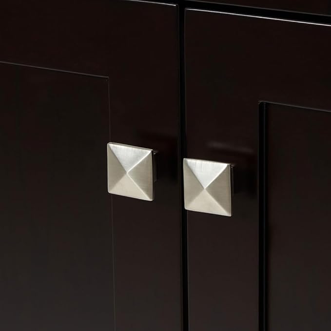 ARIEL Cambridge 48-inch Bathroom Vanity Base Cabinet,Solid Wood, 2 Soft Closing Doors, 9 Dovetail Drawers, Espresso