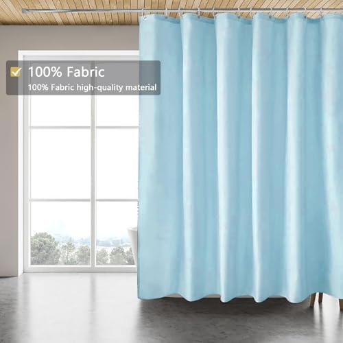 LLSCL Fabric Shower Curtain Liner with Magnets, Waterproof Hotel Quality, 72 x 72 Machine Washable