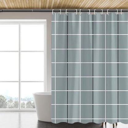 LLSCL Fabric Shower Curtain Liner with Magnets, Waterproof Hotel Quality, 72 x 72 Machine Washable