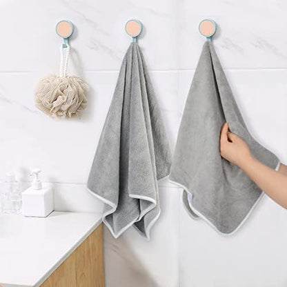 KinHwa Hand Towels for Bathroom, Microfiber Face Towels, 16x30 Inch, 4 Pack