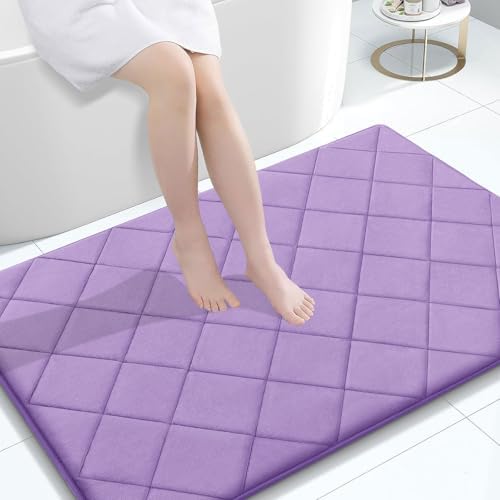 OLANLY Memory Foam Bath Mat 47x32, Ultra Soft and Absorbent Bathroom Rugs