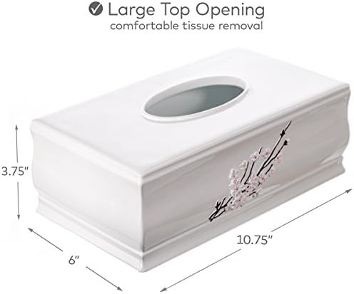 Creative Scents Vanda Rectangle Tissue Box Cover with Bottom Slider