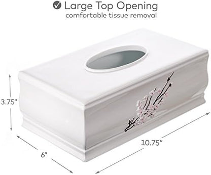 Creative Scents Vanda Rectangle Tissue Box Cover with Bottom Slider