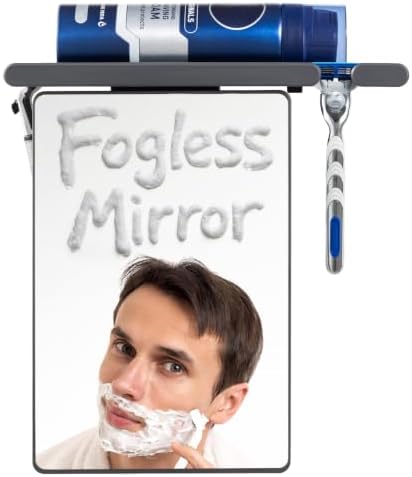 TAILI Shower Mirror Fogless for Shaving,Fogless Mirror for Shower with Tray