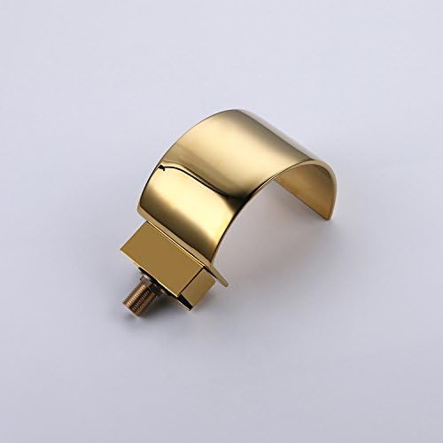 Sprinkle Elegant Waterfall Double Handle Bathroom Sink Faucet Arc Waterfall Spout Bathtub Filler Widespread Bathroom Faucet Gold