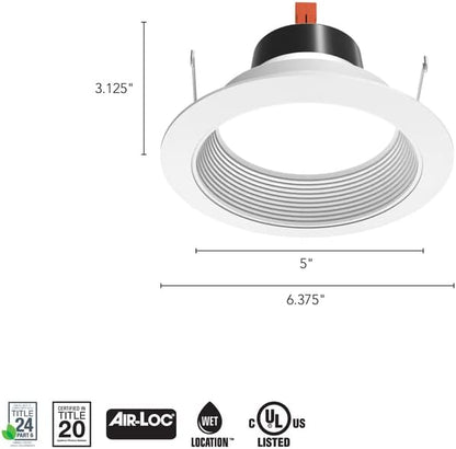 Juno 5 Inch LED Recessed Lighting, G4 Series Retrofit LED Downlight, Ceiling Light for Kitchen or Shower, 700 Lumens, 2700K Soft White, Wet Location Rated, Dimmable, Baffle Trim