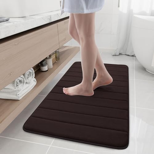 Buganda Memory Foam Bath Mat 44 x 24, Ultra Soft Absorbent Bathroom Rugs
