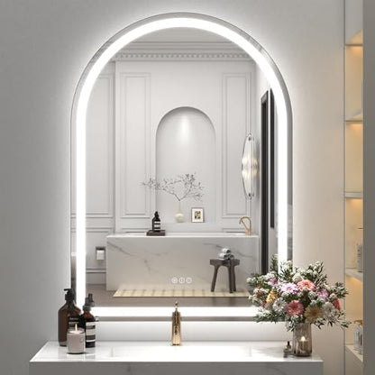 30x40 Inch Arch LED Bathroom Vanity Mirror