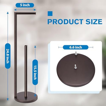 Toilet Paper Holder Stand, Bronze Toilet Paper Holder Free Standing